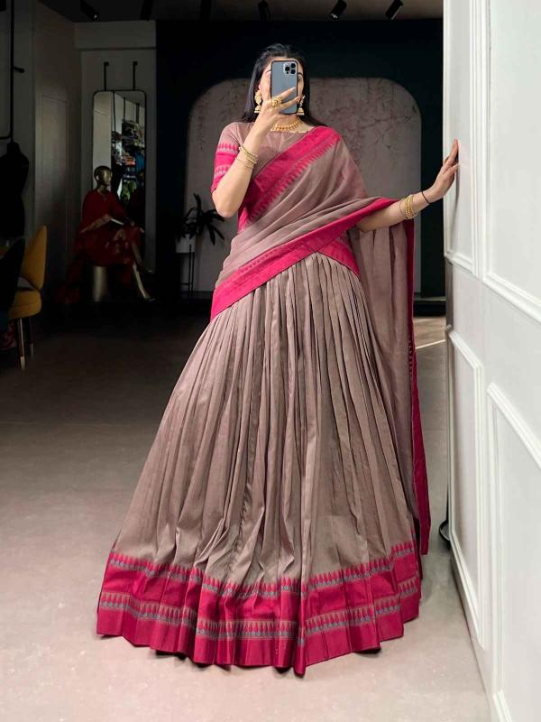Taraa L 1901 Pure Chanderi Bulk Lehenga Choli Orders Kolkata